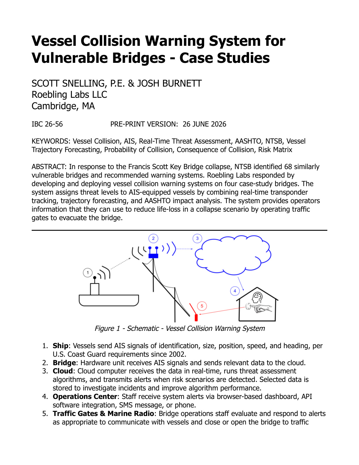 Literature review of vessel collision with bridges